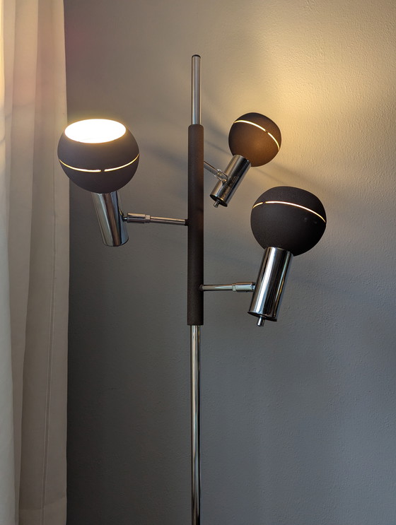 Image 1 of Brown Wilko Triple Eyeball Space Age Floor Lamp