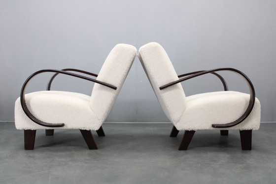 Image 1 of Paar Art-Deco-Sessel von Jindřich Halabala