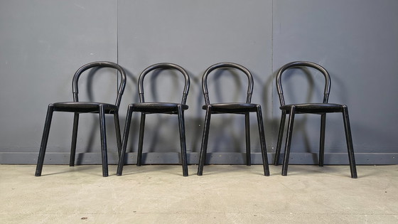 Image 1 of Postmodern italian dining chairs set of 4 - 1980s