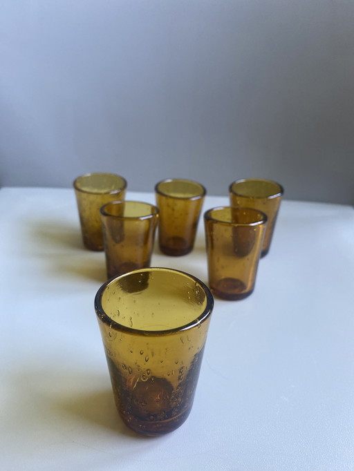 Set of 6 Shots Bulles Glasses