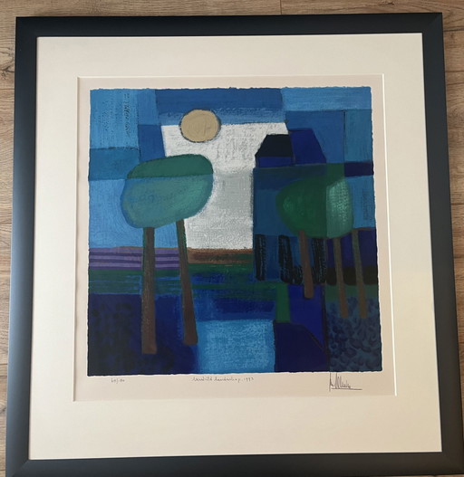 Ton Schulten - Paysage tranquille, 1993 sérigraphie