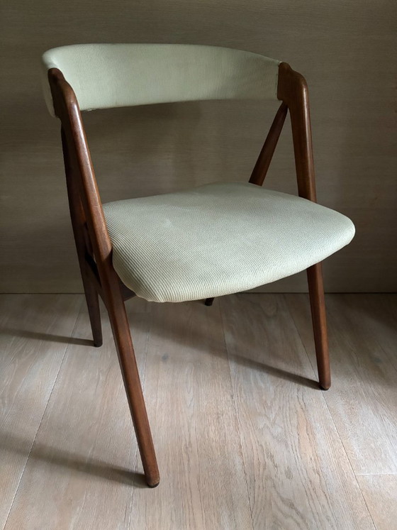 6 Originele Deense Vintage Stoelen van Thomas Harlev (Nr 205, Farstrup Mobelfabrik) – Eetkamerstoelen, Wood (photo 4 of 9)