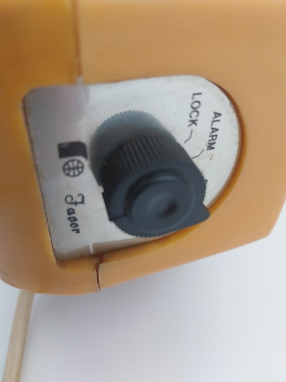 Image 1 of 1 x Favor Sakurino space age wekker bureaulamp 1980's 35cm breedte 30cm hoog 12cm diep