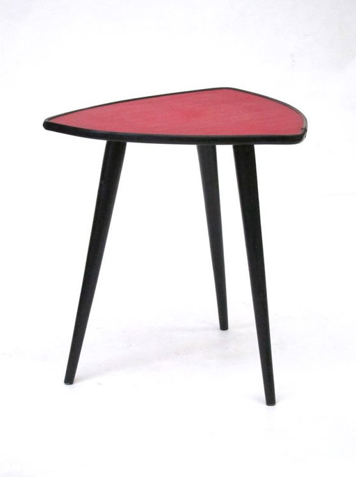 Table d'appoint triangulaire vintage des années 50