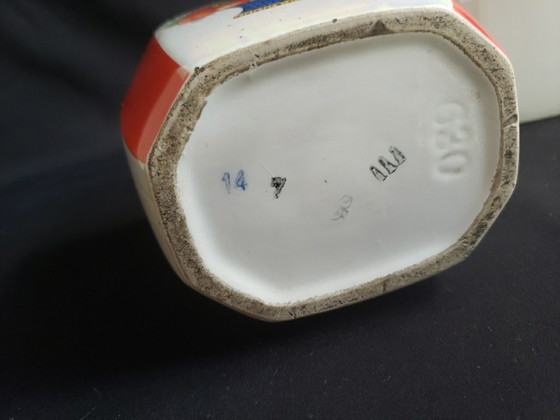 Set of 5 Vintage 1950s Kitchen Spice Jars, Kitchen accessories, Ceramic, Multi Color (photo 8 of 8)