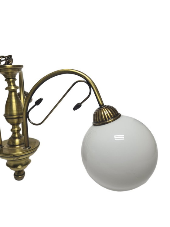 Lampadario Art Nouveau, Polonia, anni '70 – Glass, Metal (photo 7 of 14)