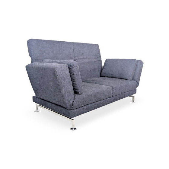 Image 1 of Originele Brühl Moule Sofa, tweezitsbank, zwart design.