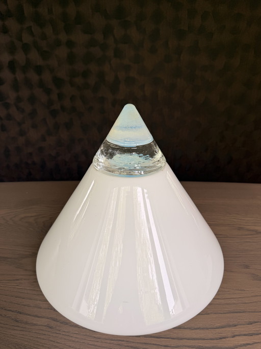 Lampada da tavolo in vetro di Murano Rio, realizzata da Giusto Toso per Leucos, Italia, 1977.