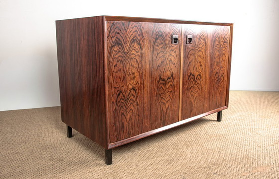 Image 1 of Buffet ou petite enfilade Scandinave en Palissandre par Erik Brouer pour Brouer’s Mobelfabrik 1960.