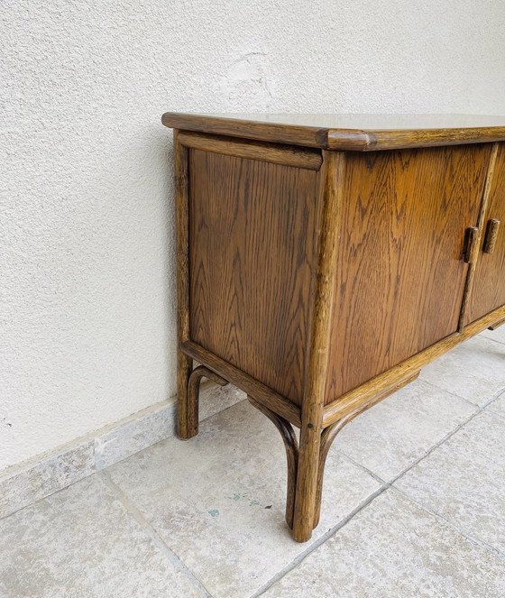 Image 1 of Credenza vintage in frassino e bambù