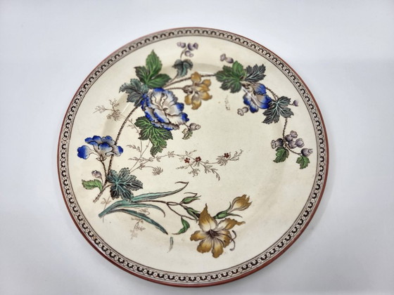 Rare Set of Victorian Brownfield & Sons "Texas" Pattern Plates, England, Circa 1880 (8) – Tableware, Ceramic (photo 16 of 18)
