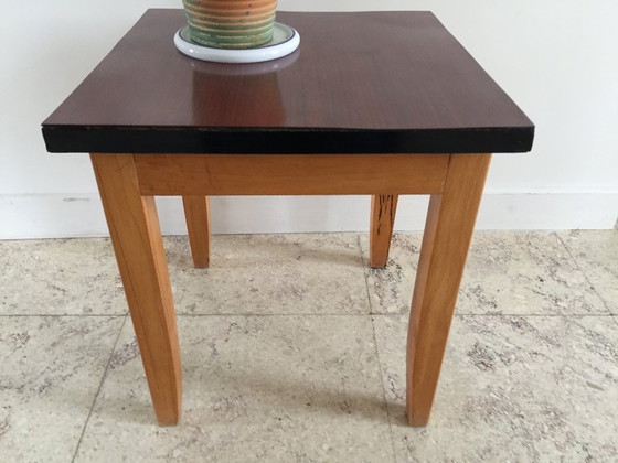 Vintage FORMICA Bijzettafel Krukje – lamine (photo 9 of 18)