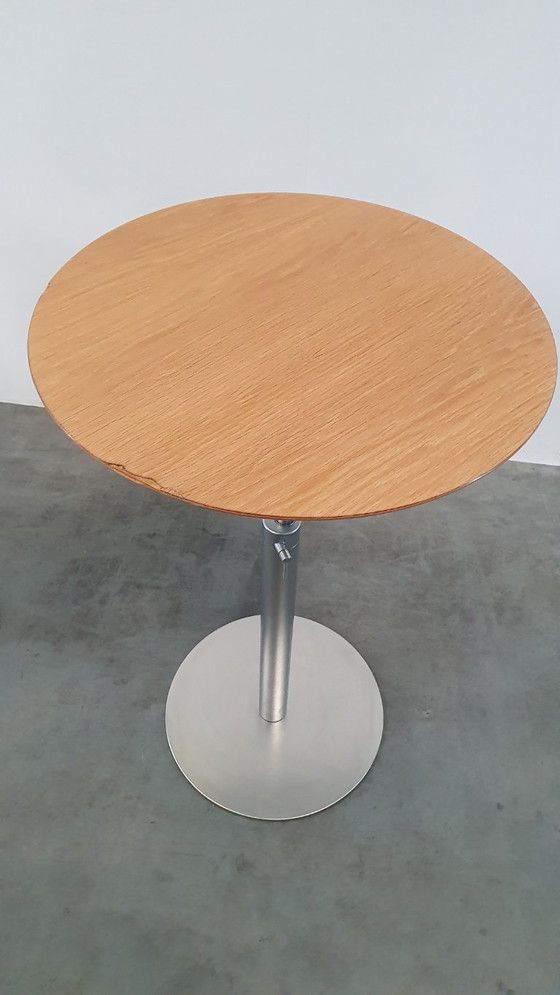 Image 1 of Lapalma lem Brio design tafel en statafel eik bartafel 75cm -102cm