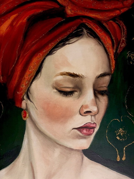 Walter Geraci- Crimson Crown – Paintings & Drawings, Canvas (photo 6 of 10)