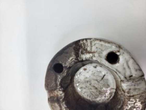 Image 1 of Alsatian stoneware ceramic pottery, glazed, France, 1950