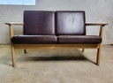 Divano vintage a due posti GE265 di Hans J. Wegner per Getama
