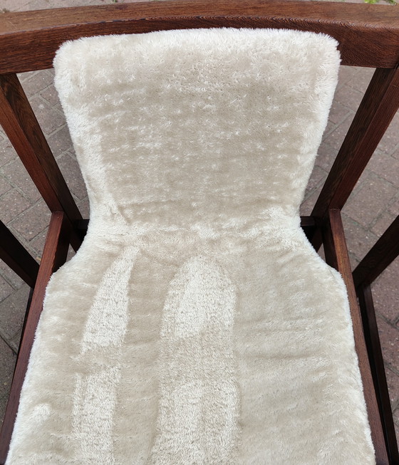 Image 1 of Set di 4 sedie vintage in wengé - rivestite professionalmente
