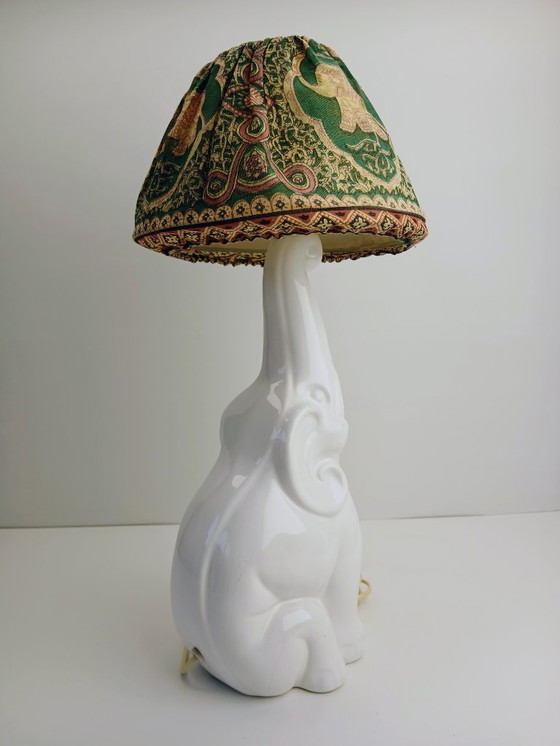 Image 1 of Lampe de table éléphant vintage