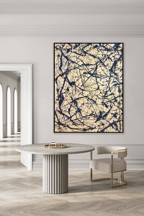 Black Golden Branches – Gemälde & Zeichnungen, Leinwand, Abstract (photo 6 of 17)