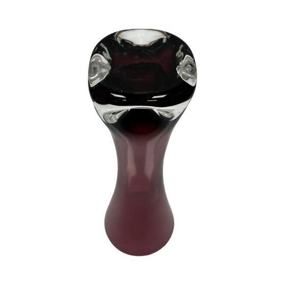 Image 1 of Ingrid Glashütte "Lord Nelson" burgundy vase, Germany 1960s