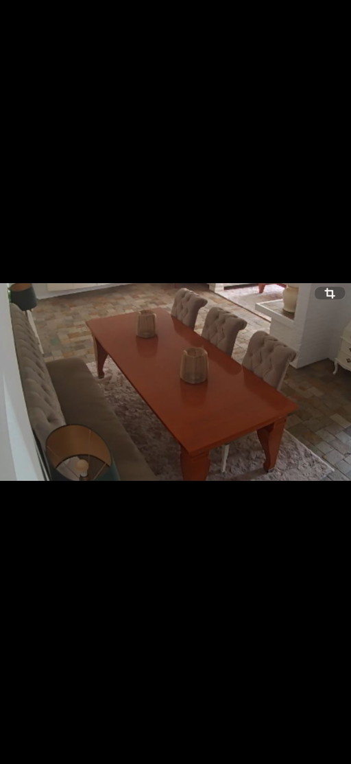 Giorgetti eettafel 300 x100x75 cm 