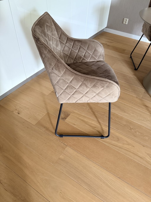 Chaises Riviera Maison – eetkamerstoelen, Metal, Textile