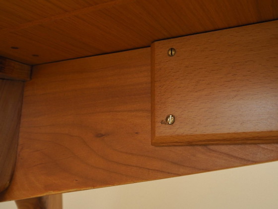 Image 1 of Eikenhouten bureau, Italiaans design, jaren 70, vervaardigd in Italië.