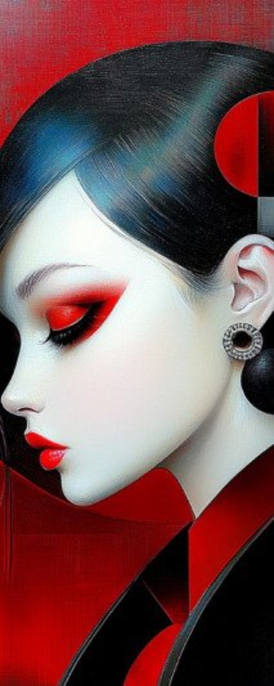 Image 1 of JD Paris - #Neo Red - Artist's Canvas