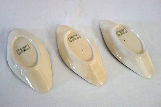 Image 1 of 3 platos Sarreguemines de piedra de hierro "Palmyre"