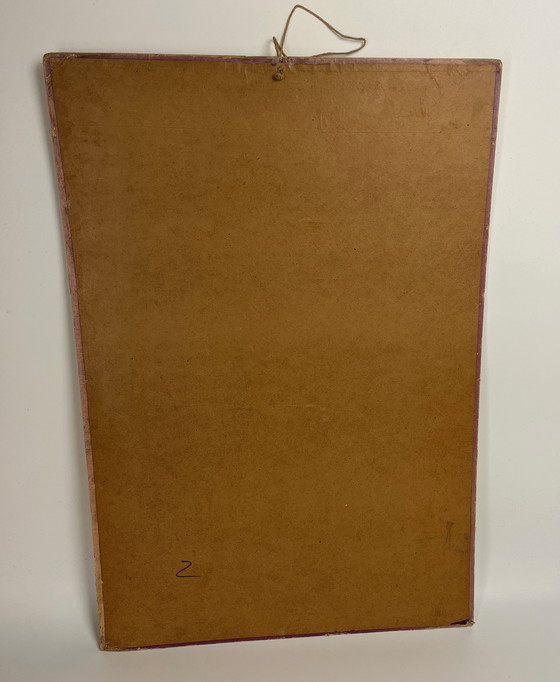 Image 1 of Pannello didattico, pannello scolastico, pannello espositivo, litografia, probabilmente intorno al 1900 - 64 cm