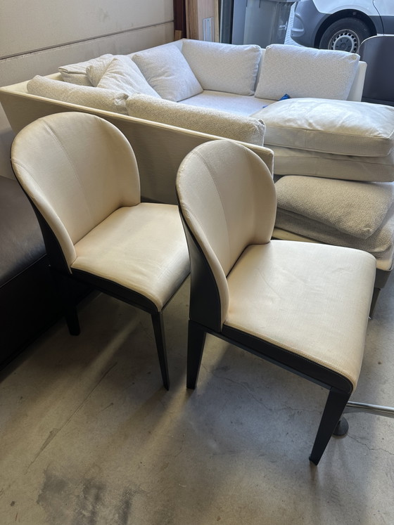 Set di 8 Sedie da pranzo Giorgetti Normal di Massimo Scolari – Leather, Textile (photo 9 of 11)
