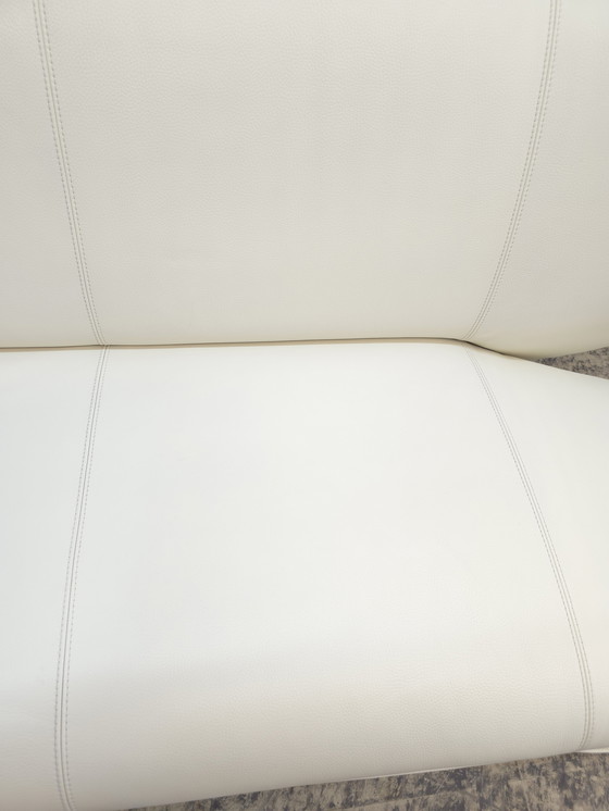 Image 1 of Leolux Tango sofá de diseño de dos plazas blanco crema sofá de cuero Top