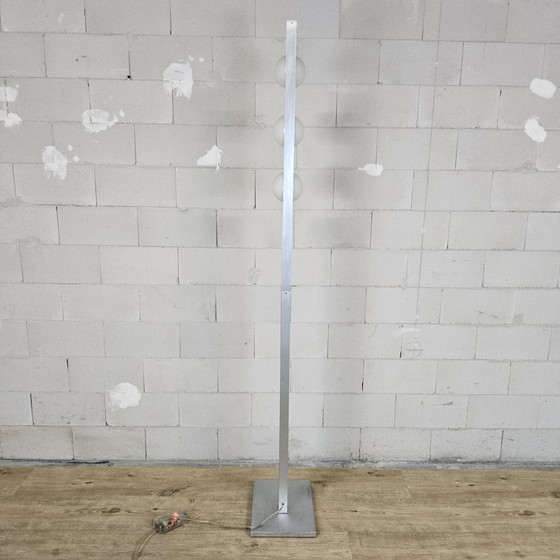 Image 1 of Unique vintage space age style chrome floor lamp (Massive) globe lamp