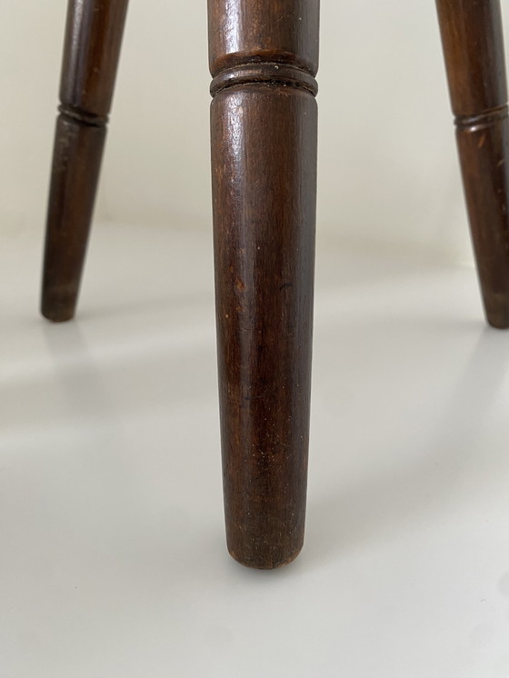 Image 1 of Vintage small French milk stool - stool - plant table, 1960s.
