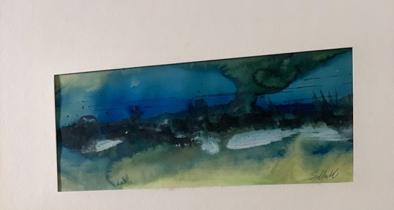 Original Watercolor - Slava Saveliev (1944-2013) - Provenance Atelier 90s – Paintings & Drawings, Paper (photo 4 of 8)