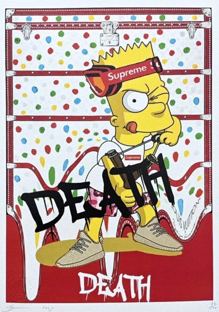 Death Nyc - Bart Simpson and Supreme - Limited Edition With