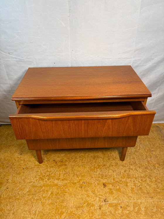 Meuble TV Vintage en Teck | Années 70 | Design Scandinave & Danois | Superbe Meuble Rétro Mid-Century en Teck (photo 3 of 8)