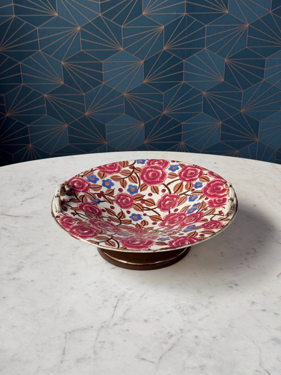 Image 1 of Boch Frères Keramis Art Deco Centerpiece by Raymond Chevalier, Belgium, 1930s