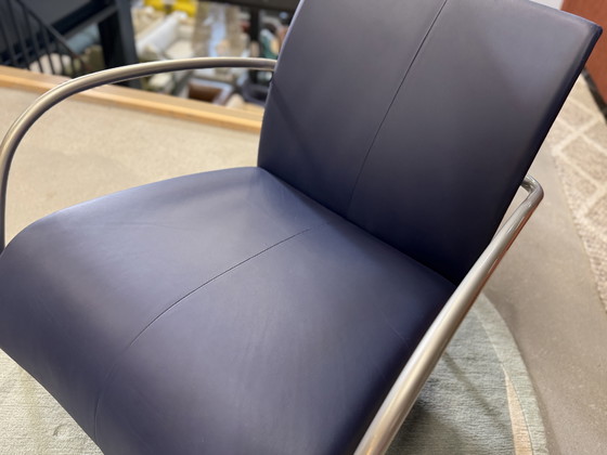 Image 1 of Afficher le modèle Fauteuil Montis Lomas Cuir Highland Bleu