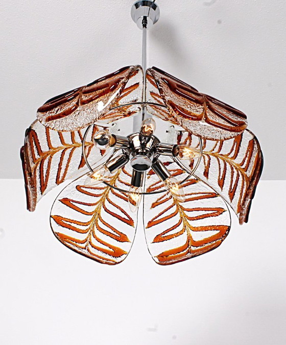 Image 1 of Big Carlo Nason chandelier for Mazzega in Murano glass