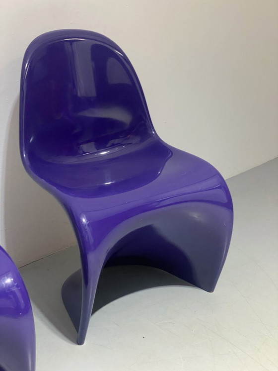 Image 1 of Panton Chair 1a serie in viola di Verner Panton per Bayer/Fehlbaum (1960)