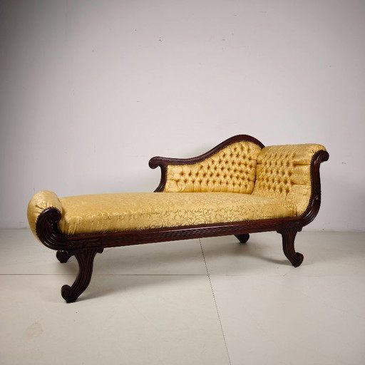 Franse notenhouten chaise longue, 19e eeuw – chaises longue, Other