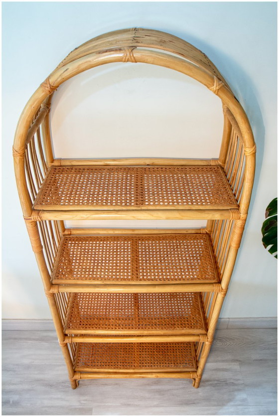 Scaffale in rattan e canna 1970 – Librerie, Bambù (photo 5 of 7)
