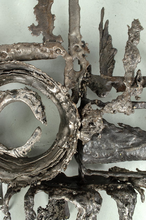 Image 1 of Brutalist wall sculpture