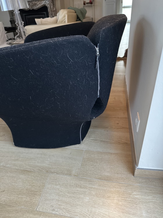Image 1 of Poltrona MOROSO bloom nera