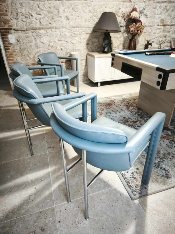 Image 1 of 4 Fauteuils Leolux "Cachucha" - Design postmoderne par Hugo de Ruiter (1990)