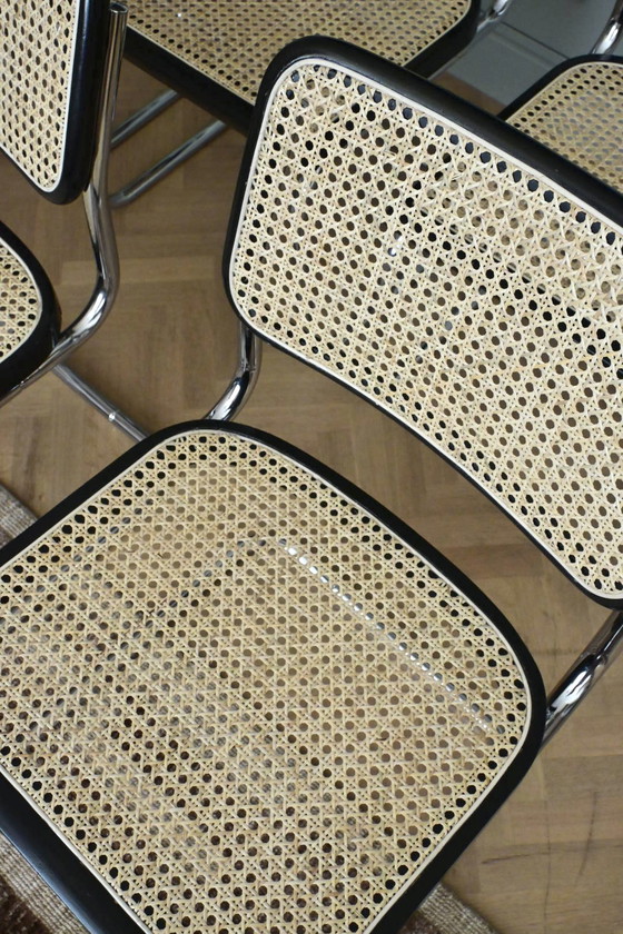 Image 1 of Juego de 6 piezas italianas B32 “Cesca” modelo Marcel Breuer B32