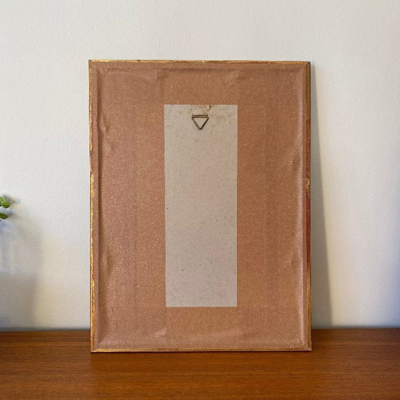 Image 1 of Antieke schildering van een orchidee, lithografie