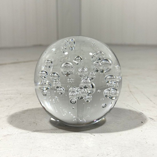 Glazen presse papier Zweden 1960's