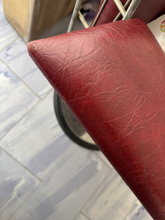 Poltrona da barbiere fatta a mano - Realizzata da carrello spesa – Sedie girevoli, polished steel (photo 6 of 6)